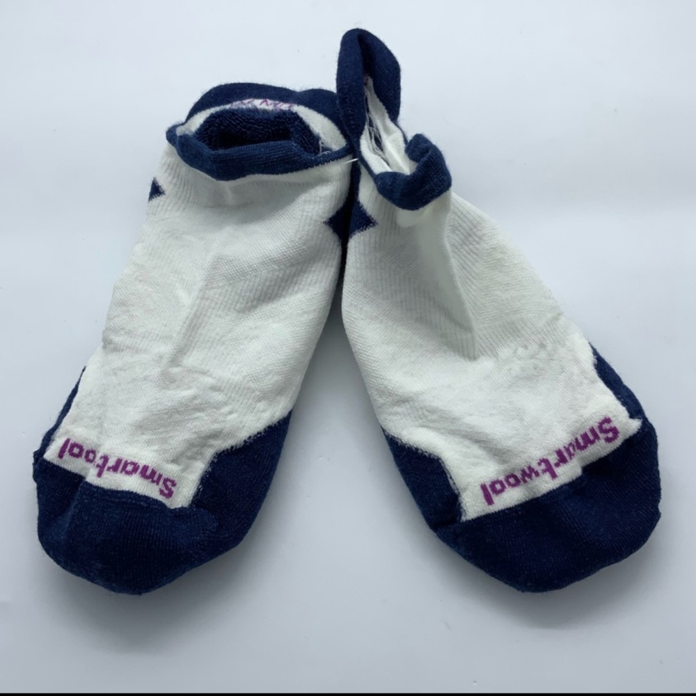 Smartwool Men's Blue and White Ankle Socks